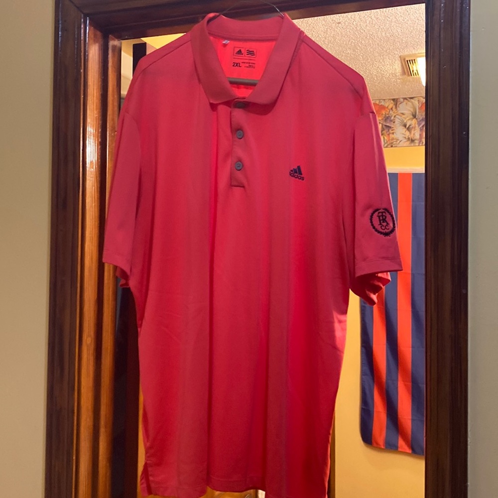 Adidas Mens shirt sleeve Tom’s River country club golf shirt